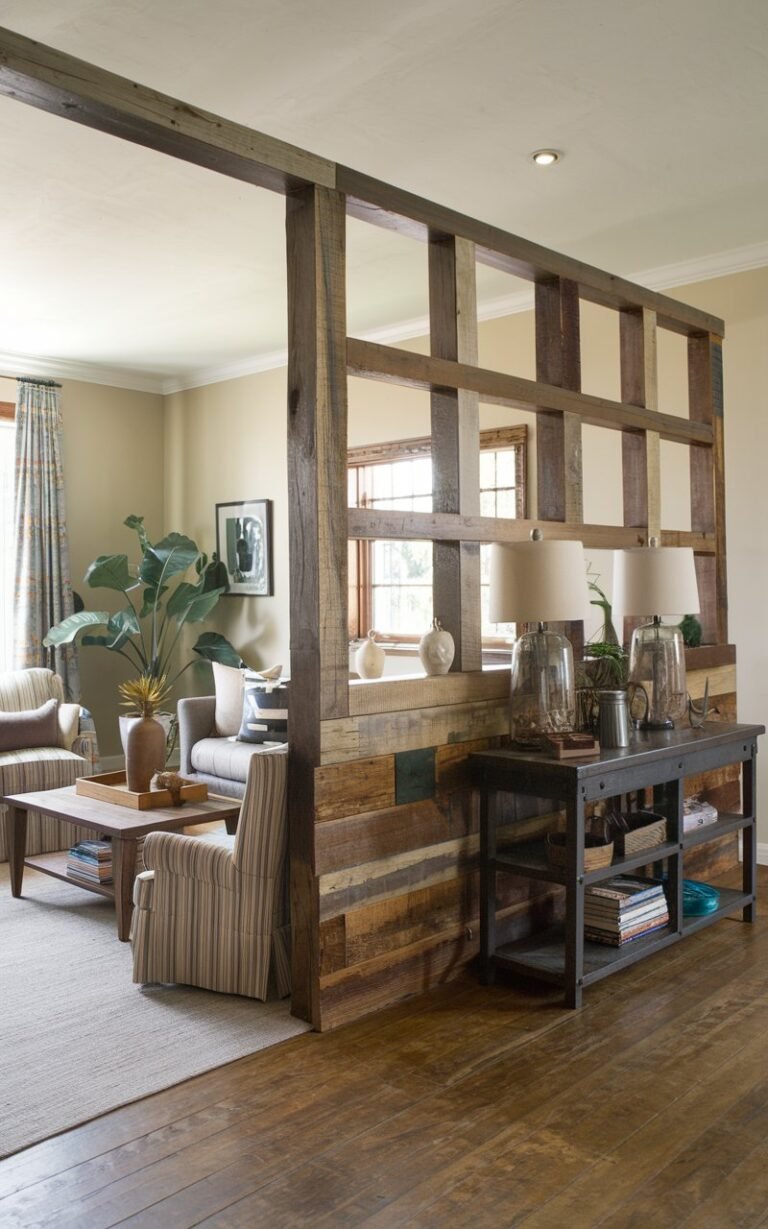 Rustic Room Partition 83 Living Room Partition Ideas That’ll Give Your Home the “Wow” Factor ...