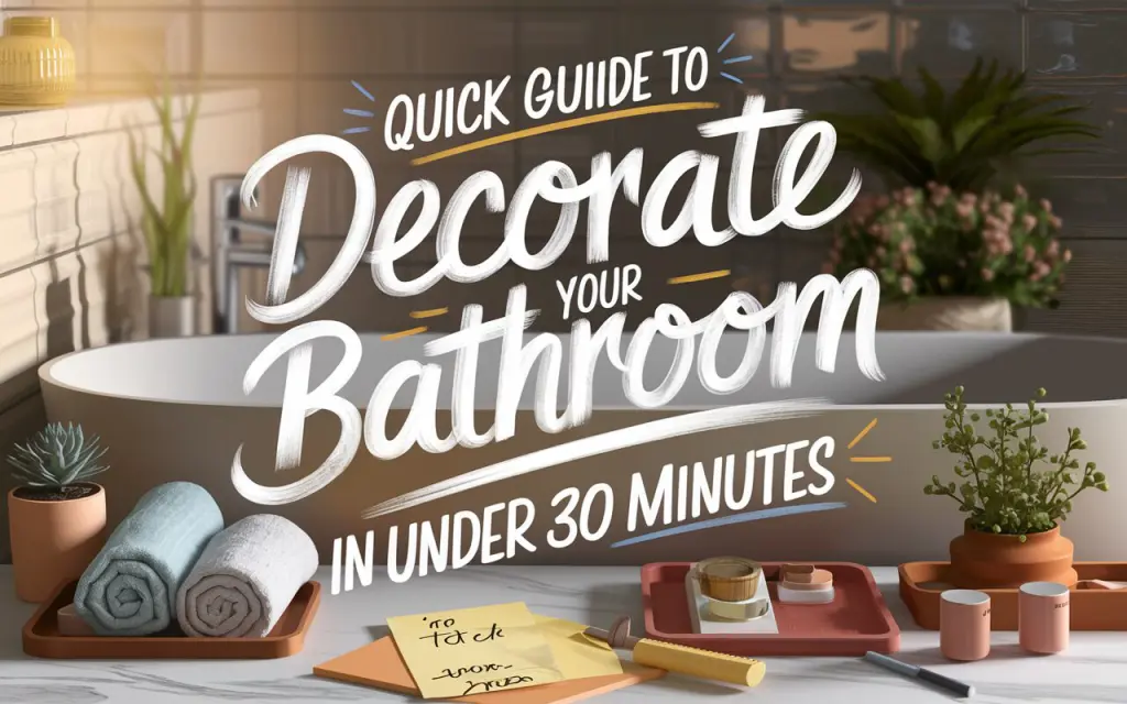 a-quick-guide-to-decorate-your-bathroom in 30 minutes