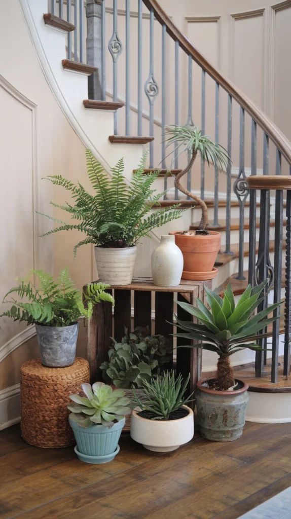 Add Plants to the Stair Landing