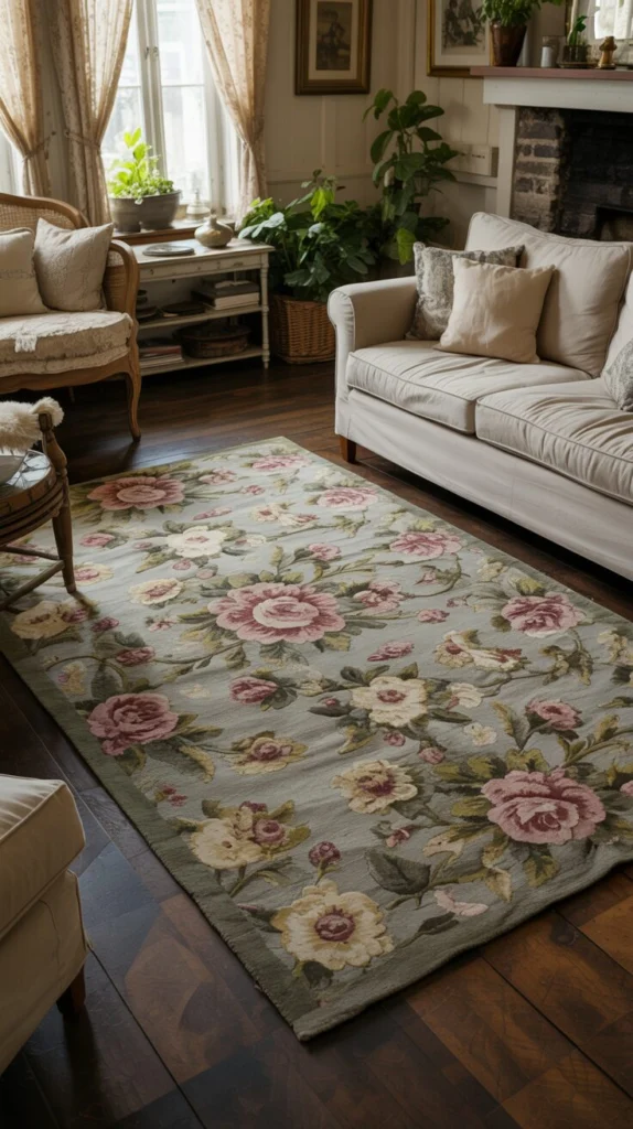 Add a Floral Rug
