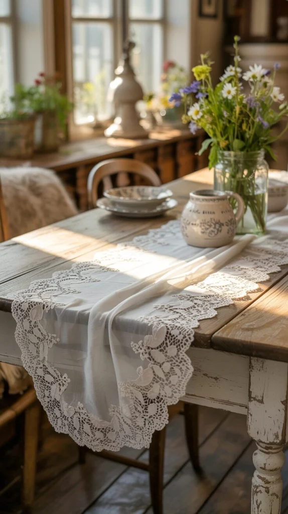 Add a Lace Table Runner