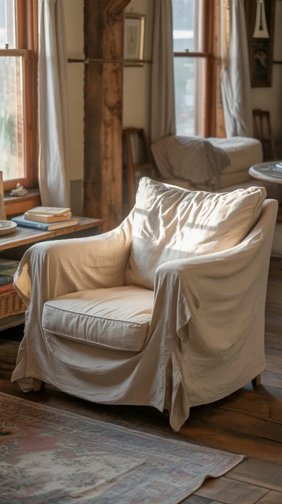 Add a Slipcovered Armchair