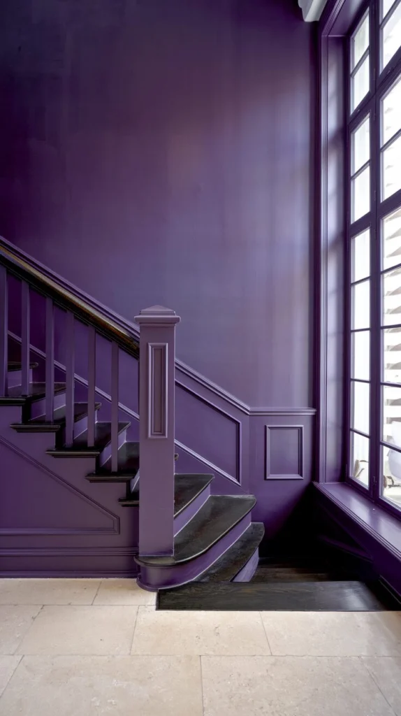Add a Statement Color to the Stair Wall