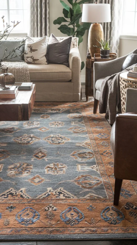 Anchor the Room With a Statement Rug