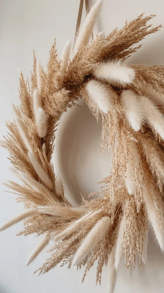 Build a Boho Pampas Grass Wreath