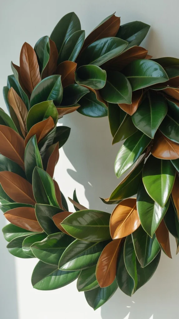 Build a Magnolia Leaf Wreath
