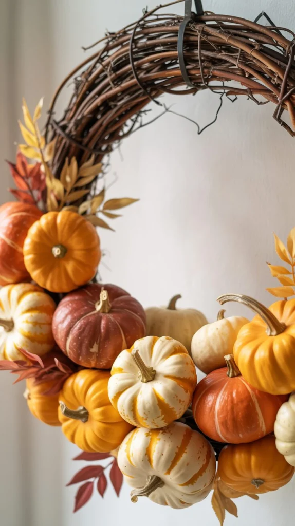 Build a Pumpkin-Themed Wreath