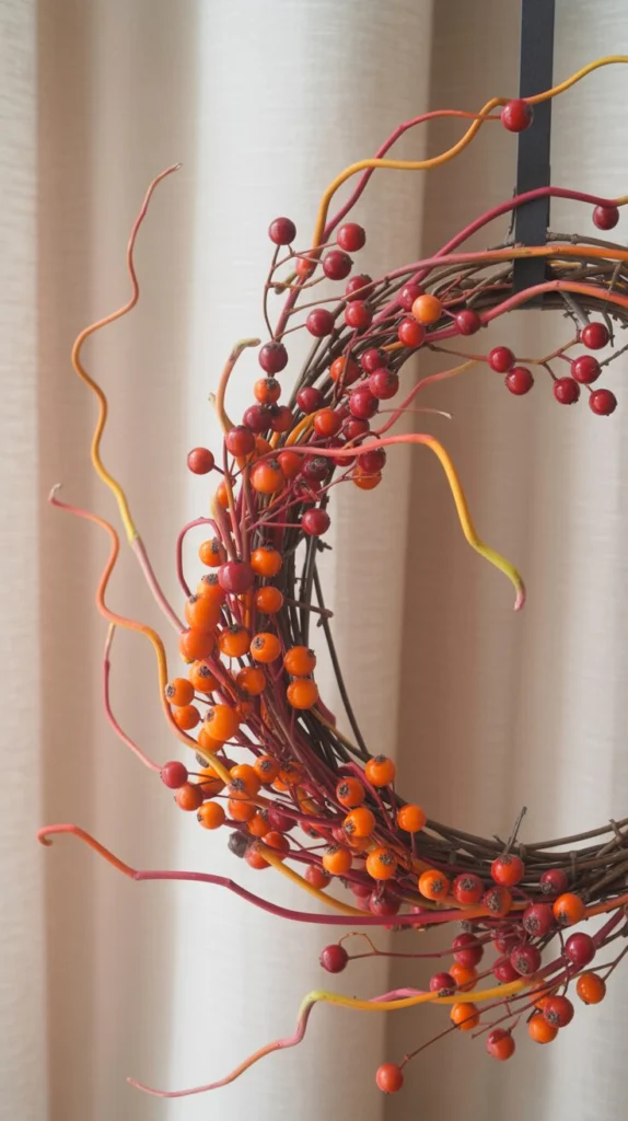 Decorate With Red and Orange Berry Branches