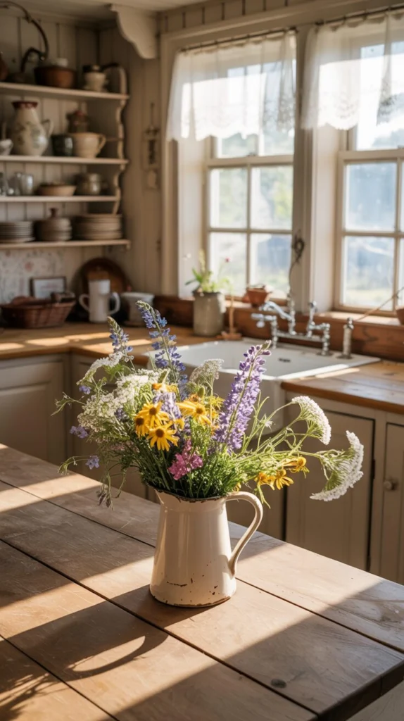 Display Fresh Wildflowers