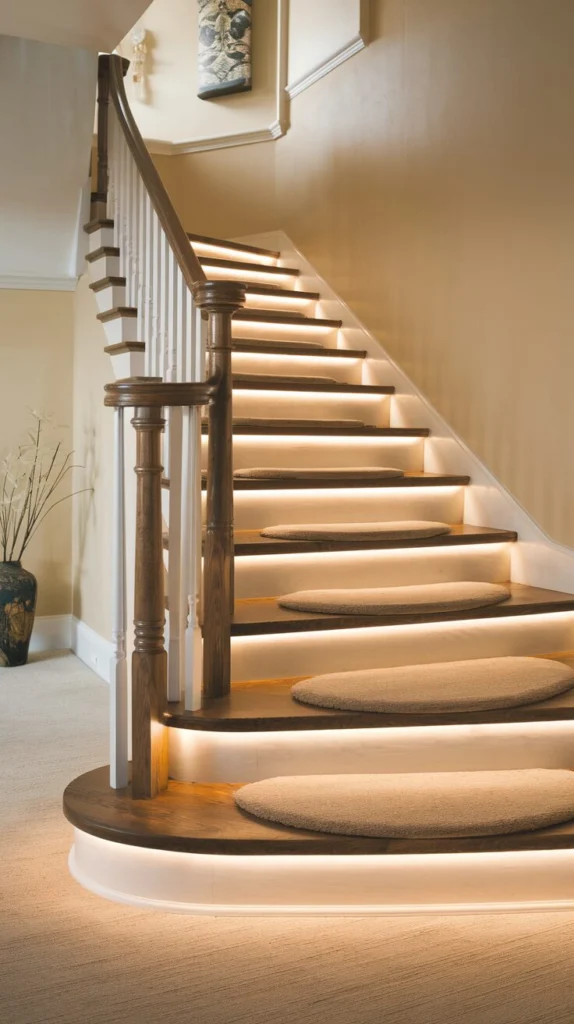 Install LED Lights Under Each Step
