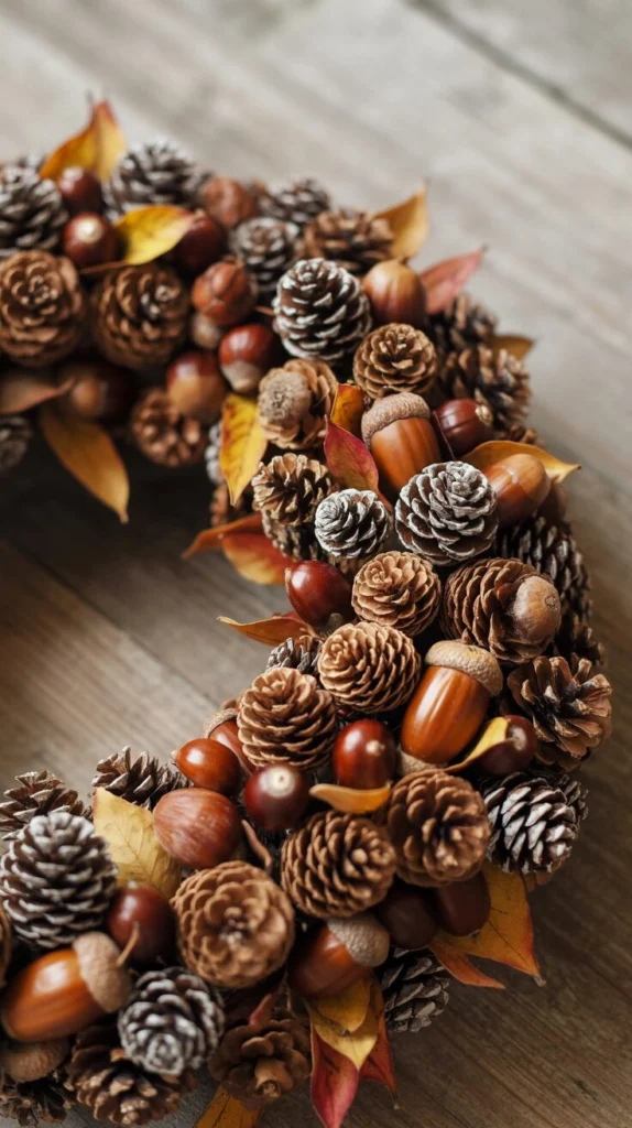 Make a Mini-Pinecone Wreath