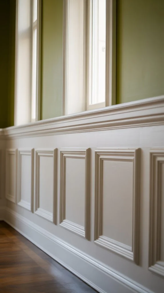 Add Classic Raised Panel Wainscoting