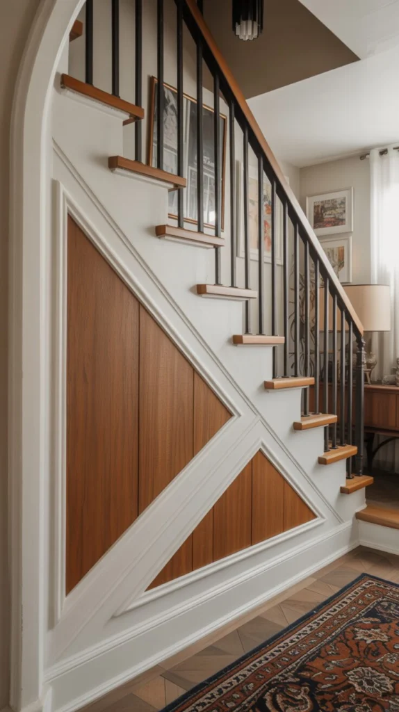 Add Diagonal Panel Wainscoting