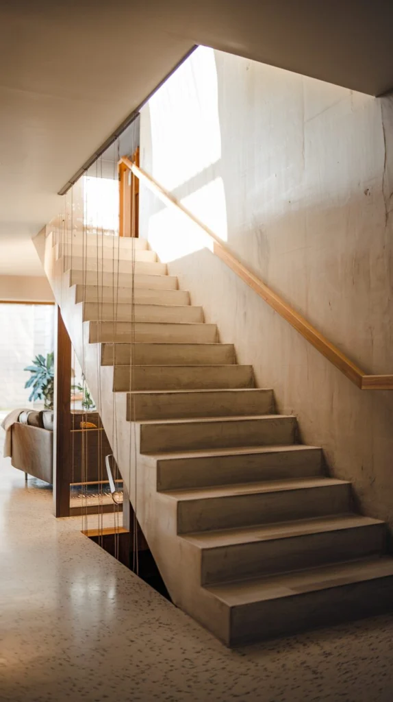 Build a staircase with open risers for maximum modern openness
