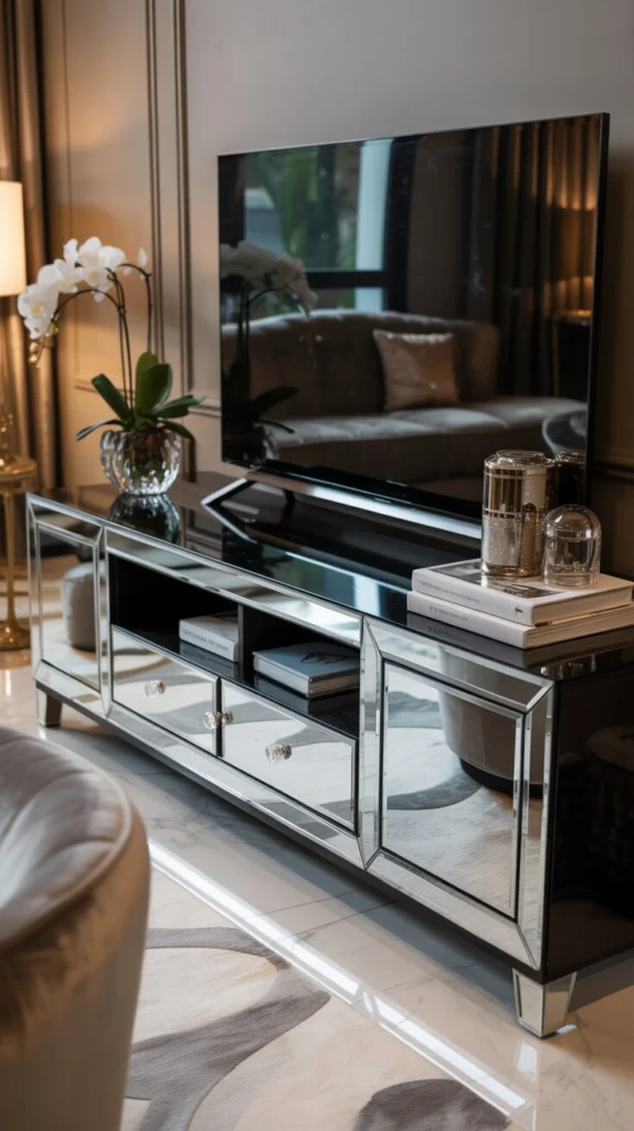 Choose a Mirrored TV Unit