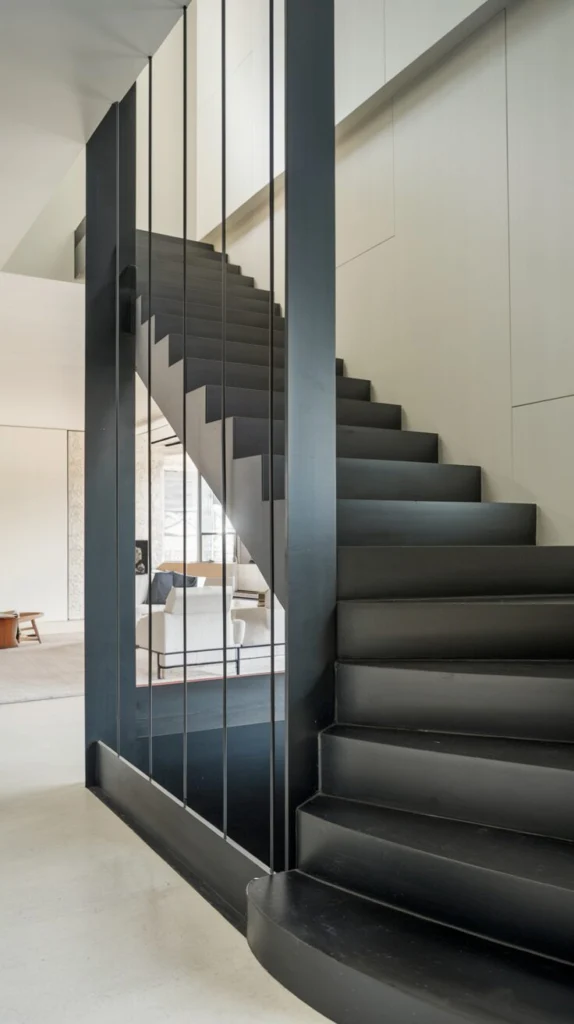 Choose matte black materials for a sharp modern edge