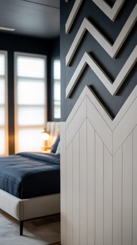 Create Chevron Pattern Wainscoting