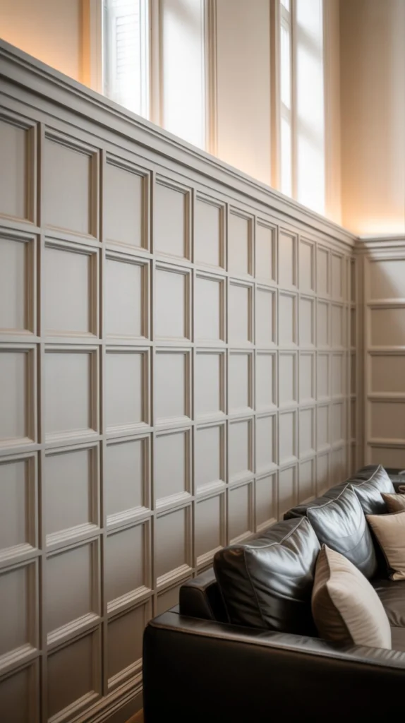 Create Geometric Grid Wainscoting