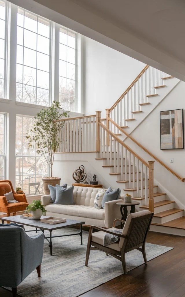 Create a Flow Between Staircase and Seating Area