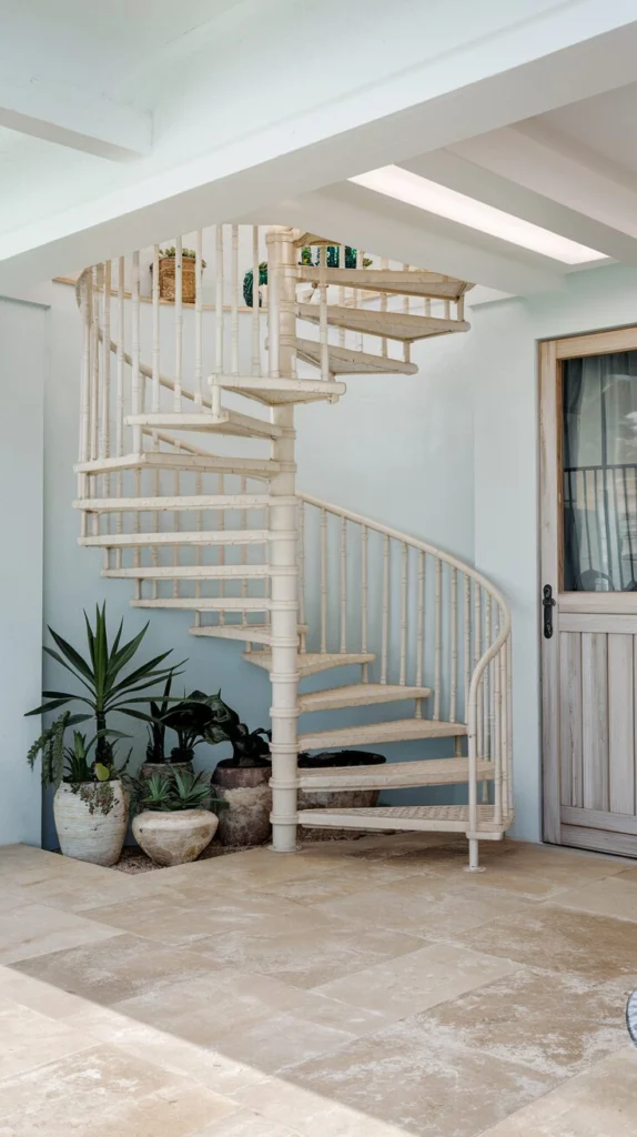 Elevate a beach house with a breezy spiral design