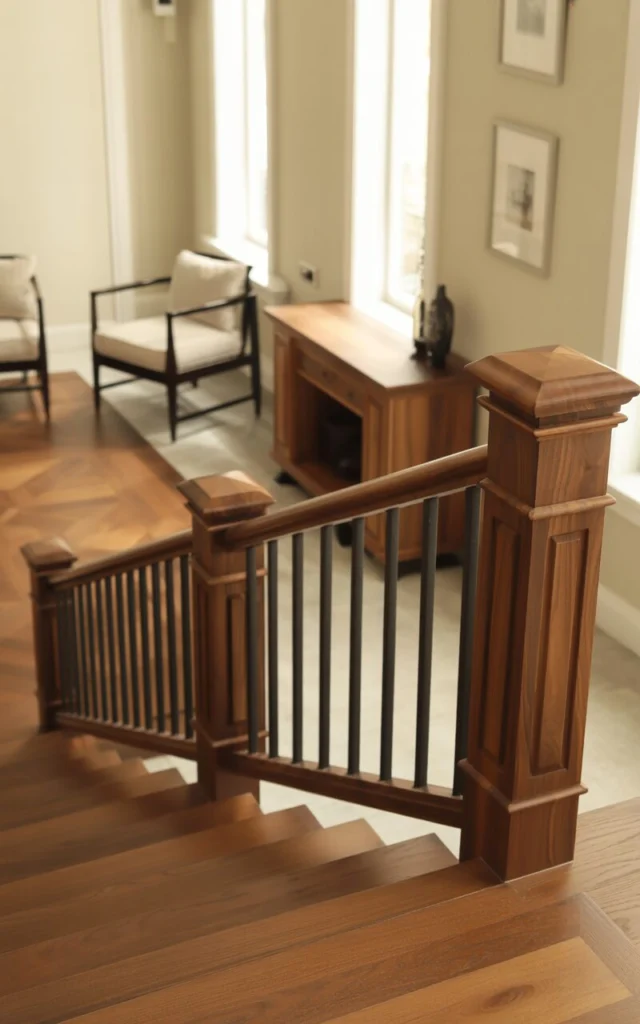Frame the Staircase With Coordinated Railings