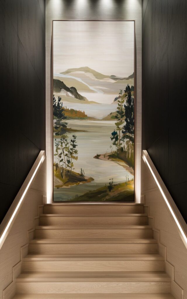 Hang oversized art for dramatic impact