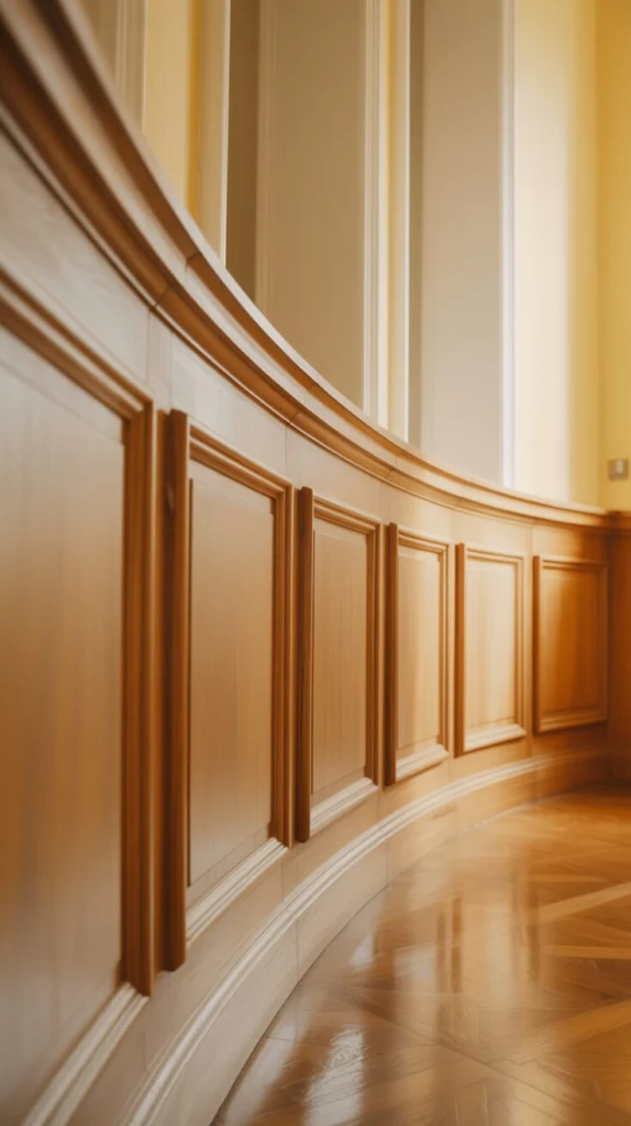 Install Curved Arched Wainscoting