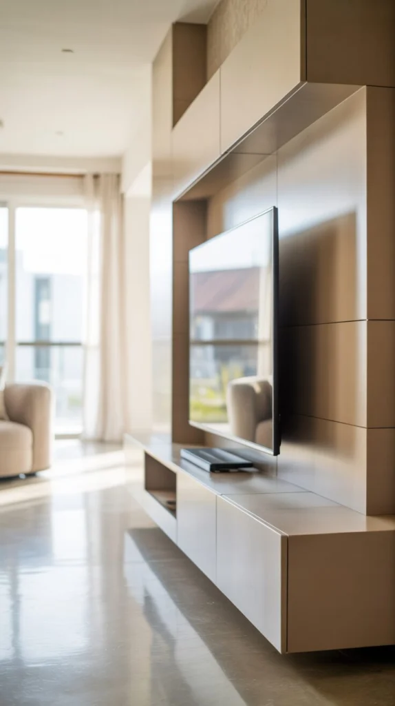 Install a Minimalist White Wall Unit