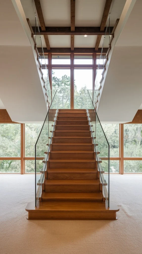 Install a glass railing to expand the space visually