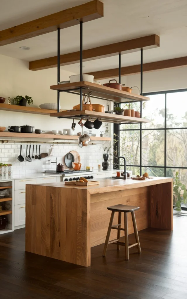 Introduce warmth with wood accents