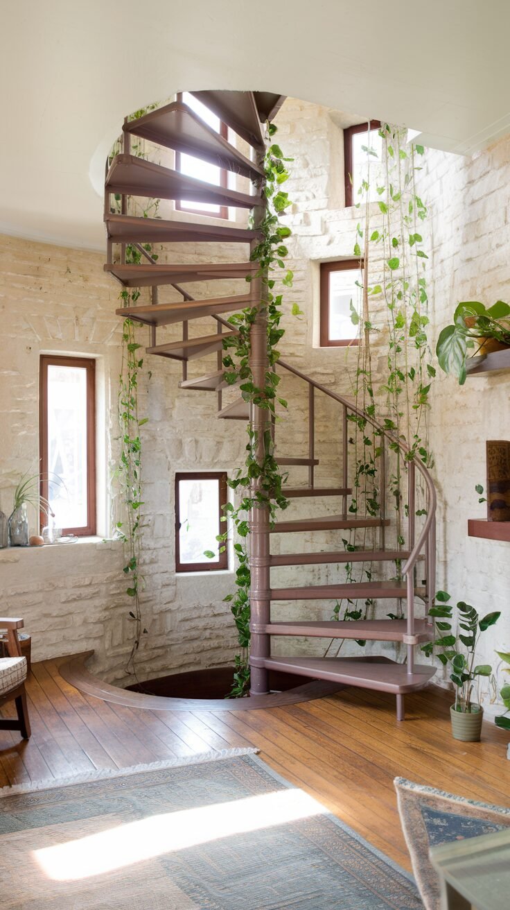 22 Spiral Staircase Ideas That Turn a Functional Feature Into a ...