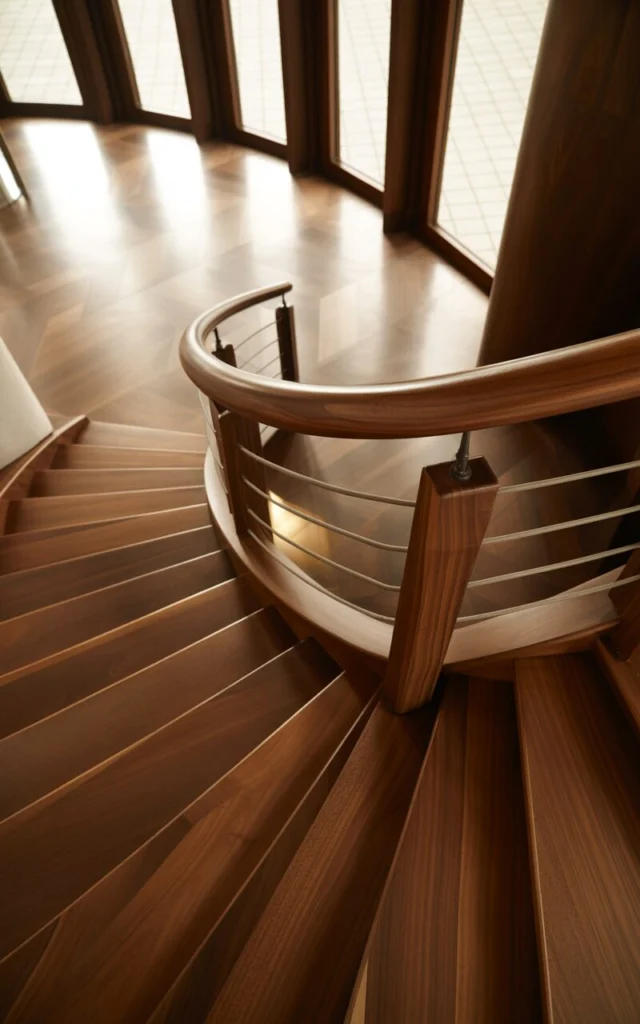 Let the staircase tell a material story