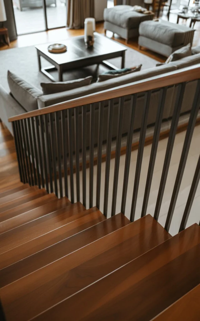 Match Stair Materials With Living Room Furniture