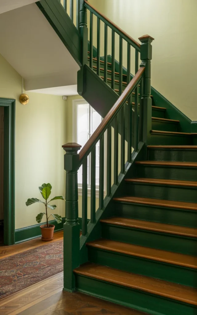 Play with color on the railing only