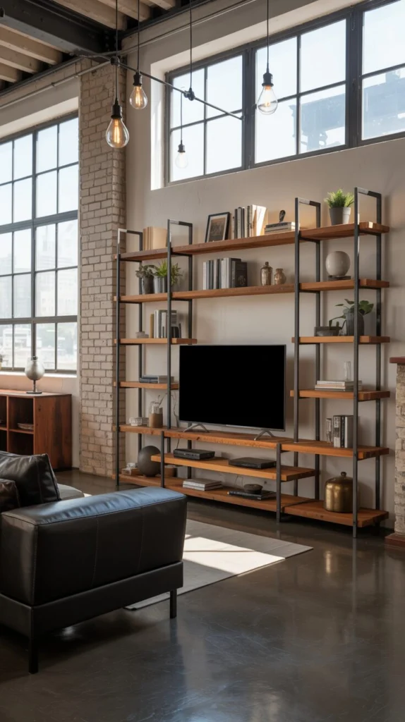 Try a Metal-Framed Industrial TV Unit