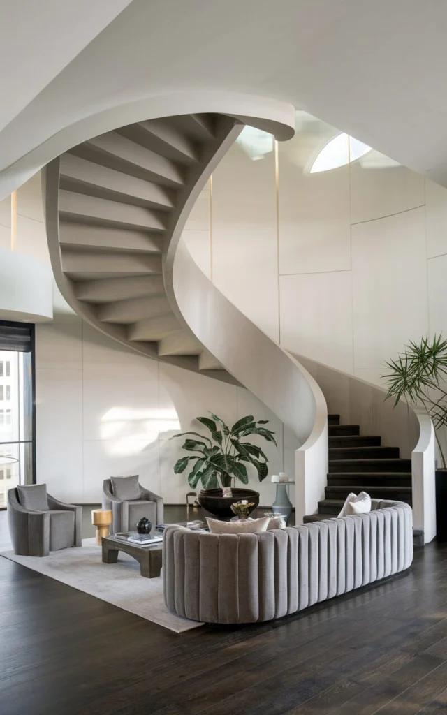 Turn the Staircase Into a Sculptural Element