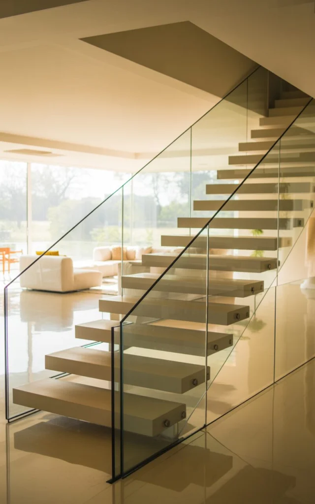 Use Glass to Keep the Living Room Open