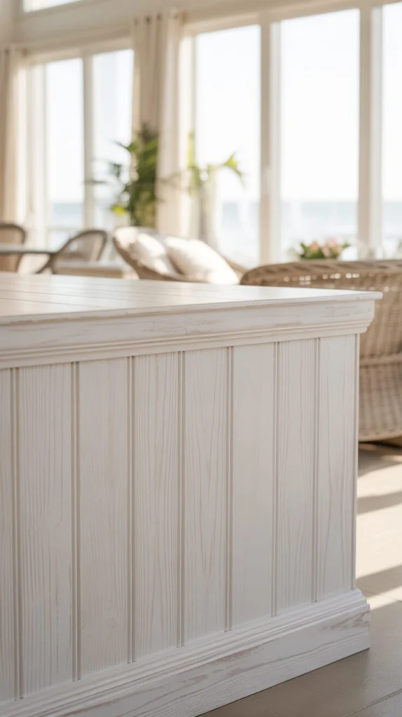 Use Whitewashed Wood Wainscoting