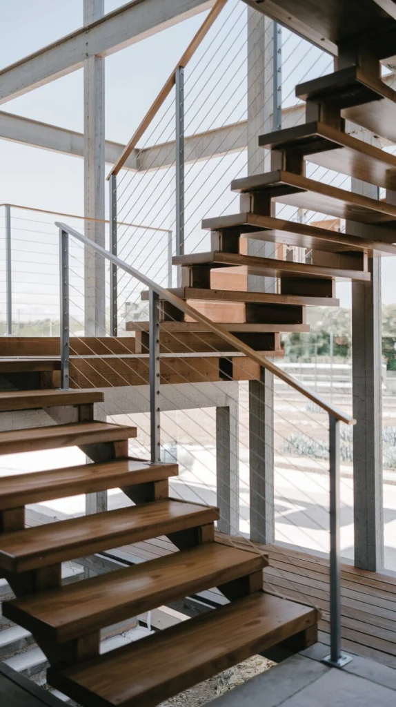 Use cable railings for an airy, minimal look