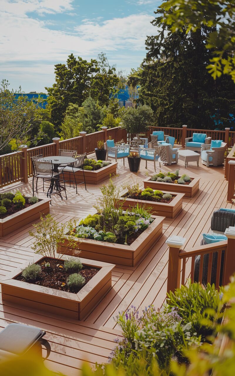 27 Deck Planters and Garden Ideas to Turn Your Outdoor Space Into a ...
