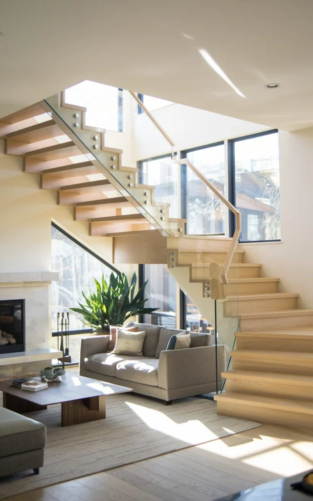 Use the Staircase to Guide the Eye Through the Room