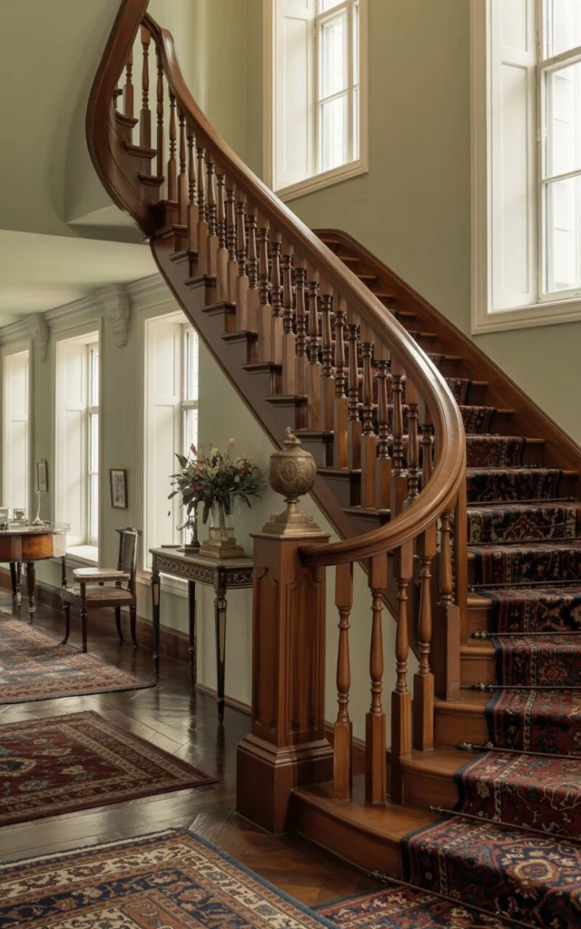 Blend traditional details into curved designs