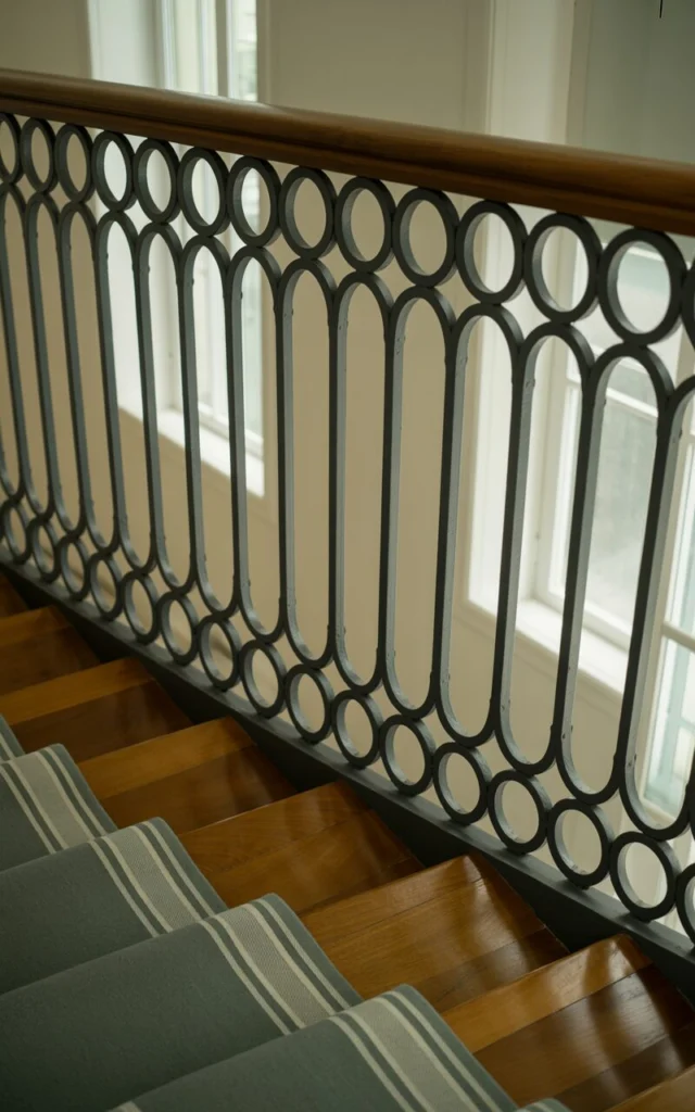 Create rhythm using repeating iron motifs