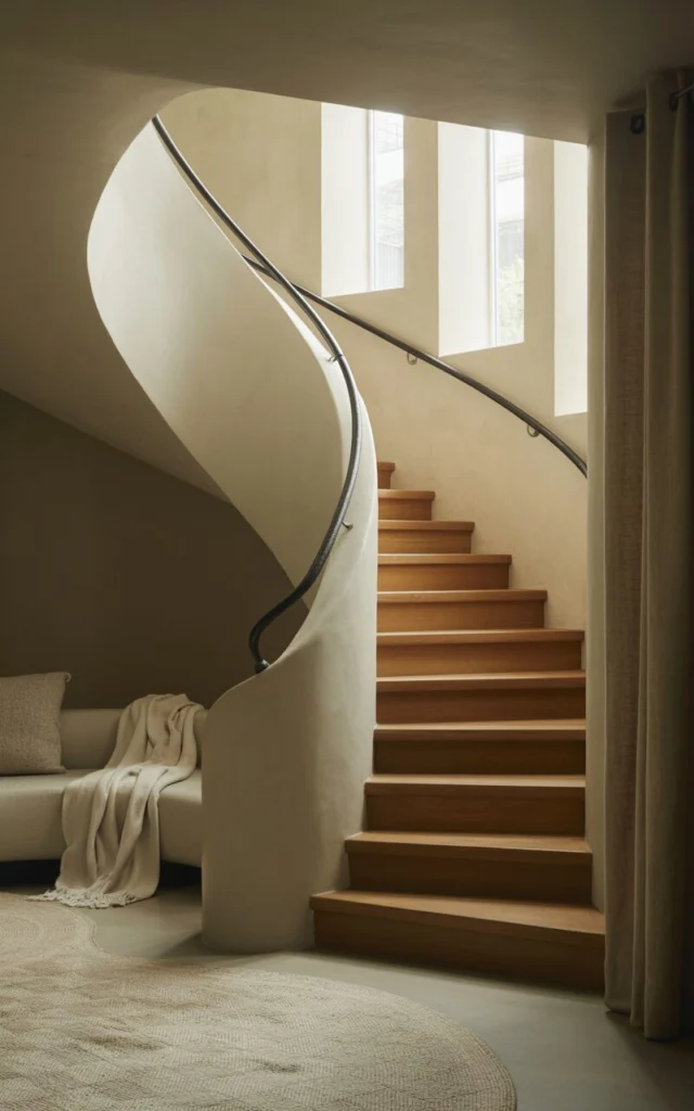 Keep the curve subtle for understated elegance