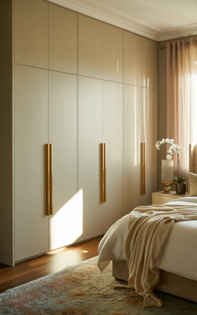 Add brass handles for subtle glamour