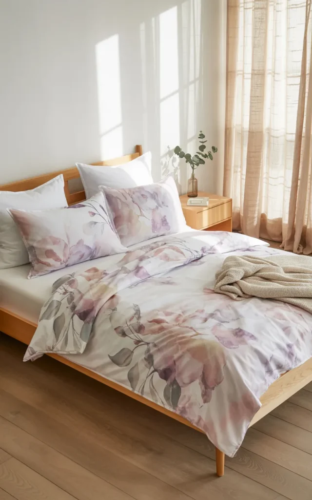 Add watercolor floral prints for a soft artistic feel 🎨