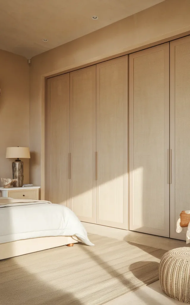 Introduce a neutral beige wardrobe for warmth