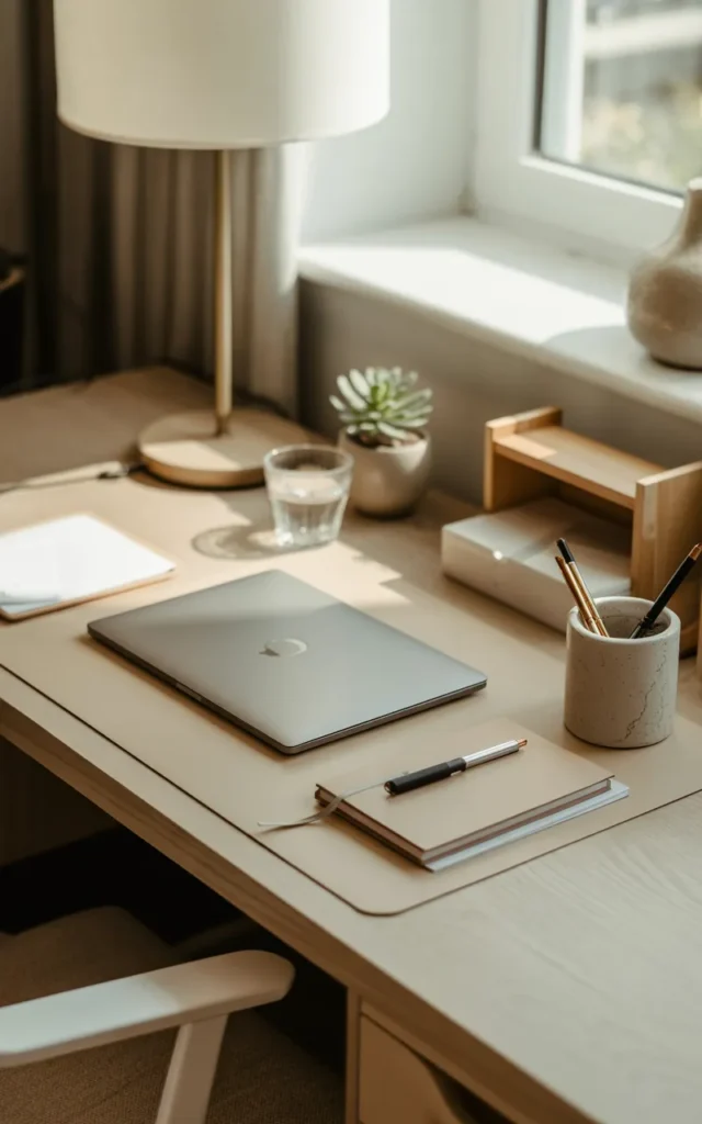 Keep a daily reset routine for your desk