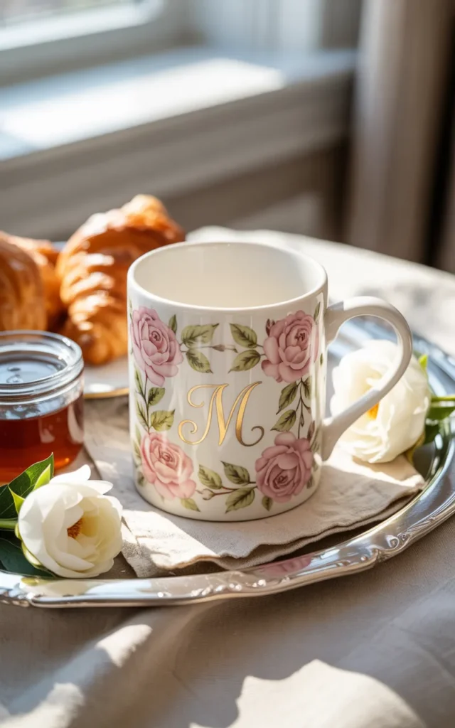 Paint personalized initials with florals 💖