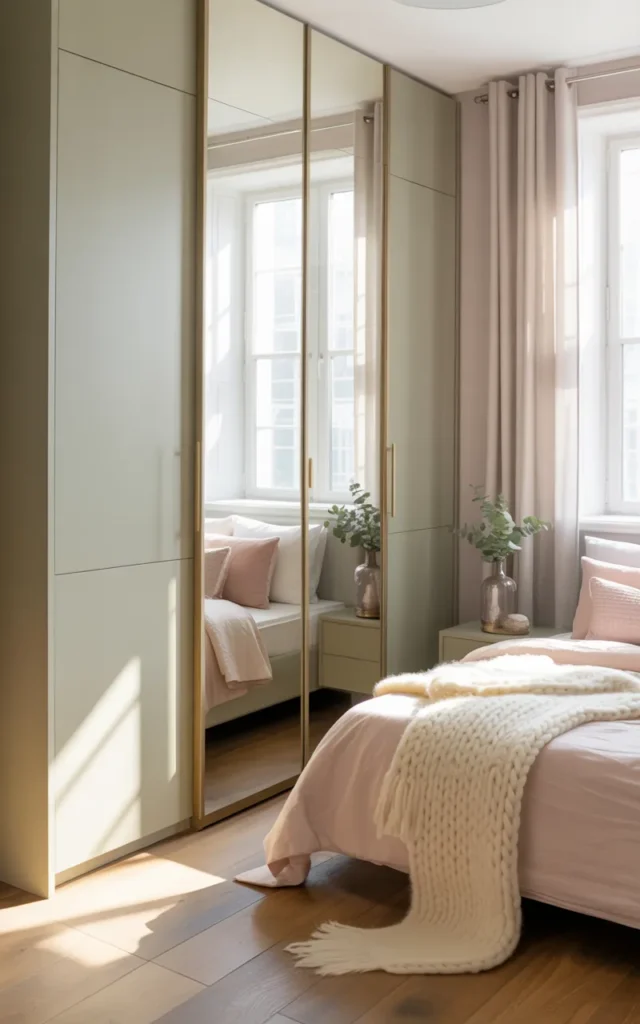 Use pastel-toned panels for softness